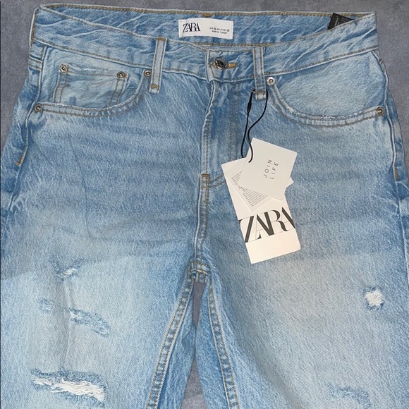 NWT Zara The Cigarette Denim in Sunrise Blue 💙 - Picture 5 of 9